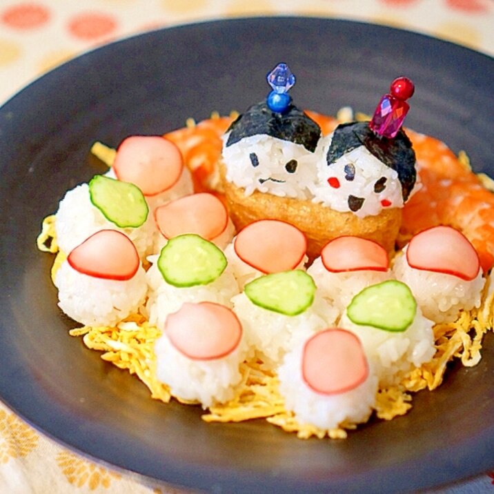 子供もたべれる！ひな祭り手まり寿司
